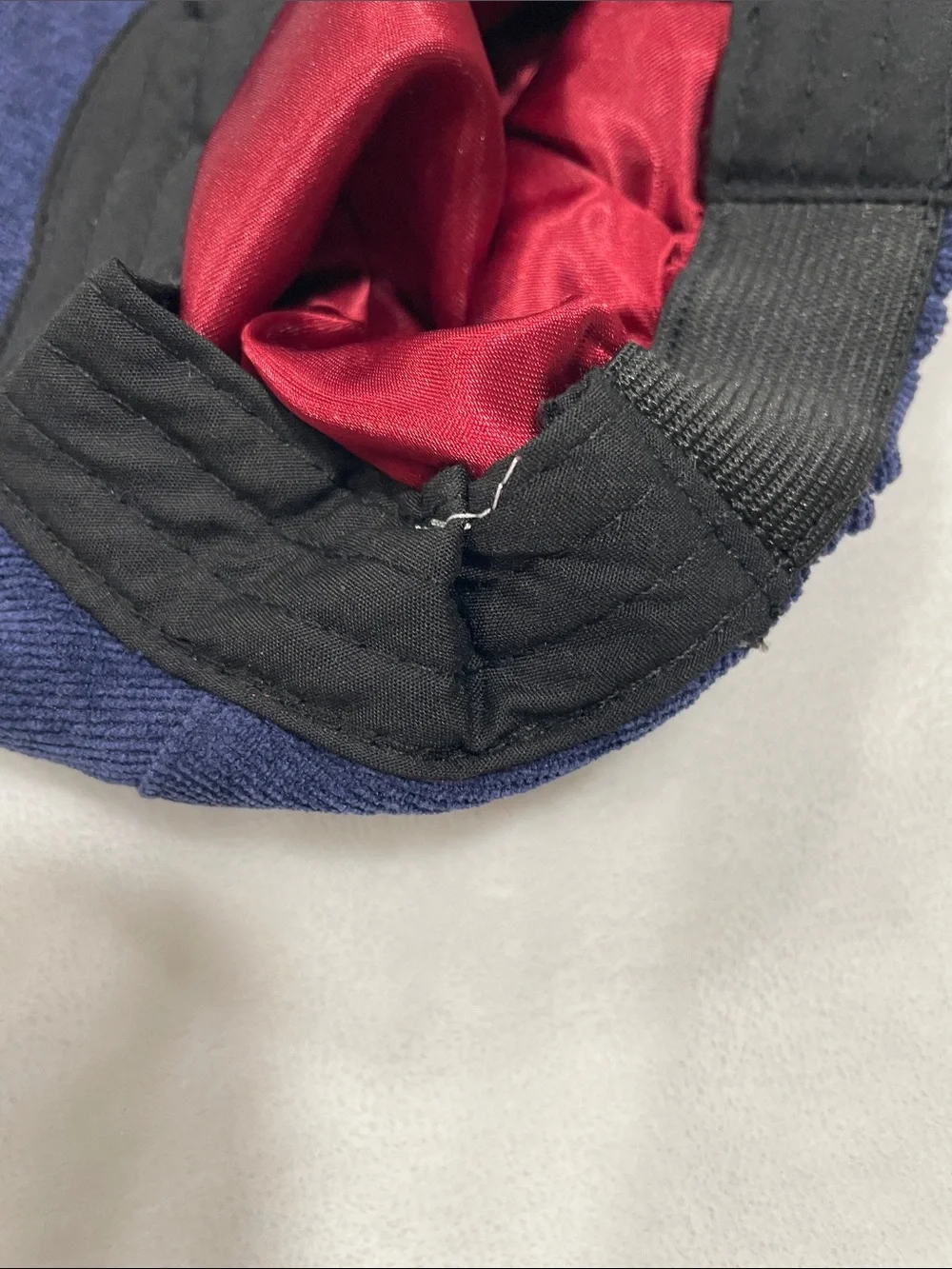 Children's Navy Blue Corduroy Flat Cap
